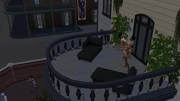 Отымел подругу на балконе пока была хорошая погода