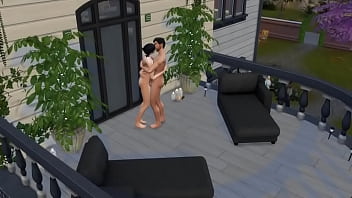 Отымел подругу на балконе пока была хорошая погода