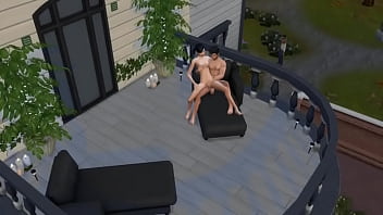 Отымел подругу на балконе пока была хорошая погода