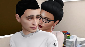 Young teacher helps student to correct grades porn with young