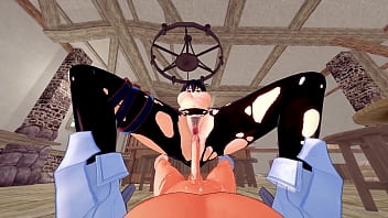 Velvet gets fucked hard and all her holes filled with cum