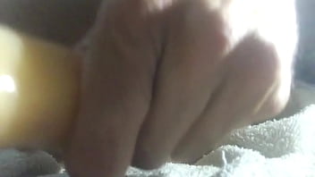 Anal dildo deep inside