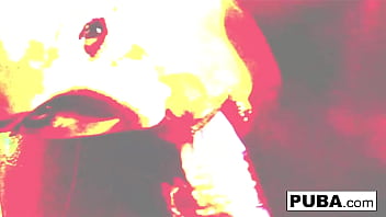 Hot blonde fucks herself