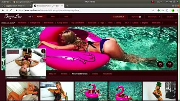 Amazing girls front of camera