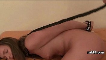 Naughty and kinky bdsm challenge for a sexy teen