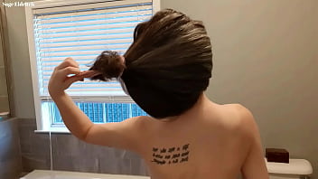 Sage Eldritch Wetting Her Curly Hair #1 thumbnail