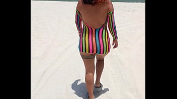 Flashing in the beach show my tits and pussy Flashing in the beach show my tits and pussy