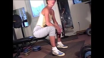 Maria shadoes redhead milf shows perky tits in the gym bts