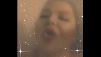 Busty morning shower