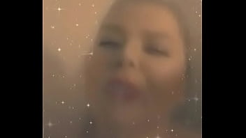 Busty morning shower