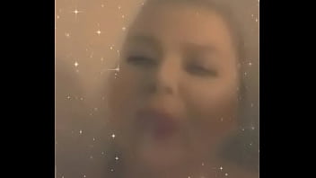 Busty morning shower