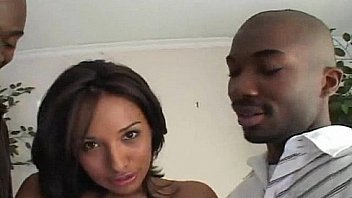 Big black cock in both holes