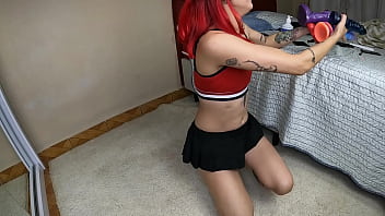 My anal ride with my 4 different dildos which do you prefer the big one or the huge one