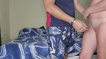 Tanned blonde get her pussy fucked