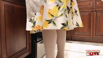 Penny pax feels frisky in the kitchen she climbs onto the counter