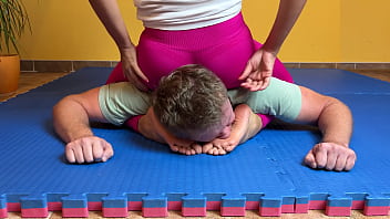 Foot humiliation wrestling asian barefoot wins the match