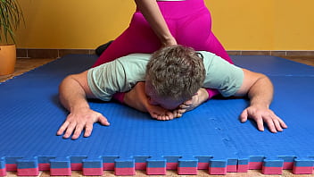 Foot humiliation wrestling asian barefoot wins the match
