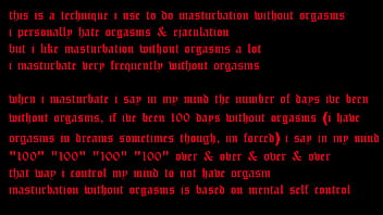 Technique to do edging with no ejaculation much fun