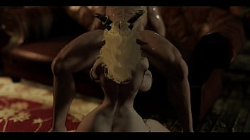 3d succubus has wet holes for a massive cock in the library