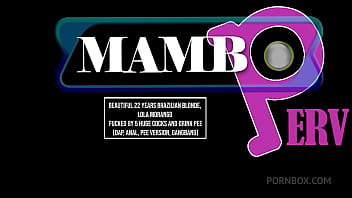 Beautiful 22 years brazilian blonde lola morango fucked by 5 huge cocks and drink pee dap pissing real golden shower