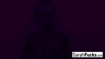 Hot mom rubs her wet pussy