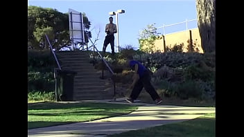 Teen slams and rides