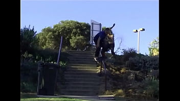 Teen slams and rides