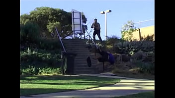 Teen slams and rides