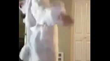 Hottie with an awesome body bouncing her tits