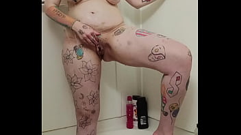 Getting soaking wet getting nice and soapy big natural tits dripping wet pussy