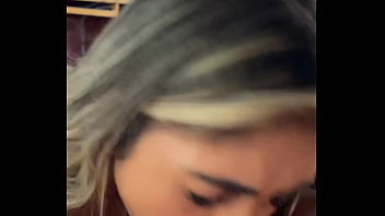 Backstage blowjob after photoshoot with brazilian busty skinny teen model pov blowjob