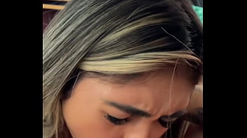 Backstage blowjob after photoshoot with brazilian busty skinny teen model pov blowjob