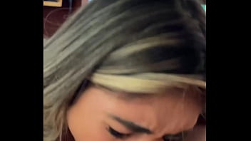 Backstage blowjob after photoshoot with brazilian busty skinny teen model pov blowjob