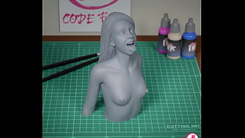 3d render turnaround of riley pornstar