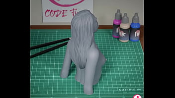 3d render turnaround of riley pornstar