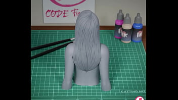 3d render turnaround of riley pornstar