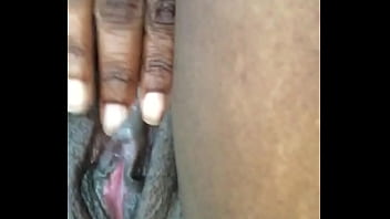 Ebony playing with wet pussy