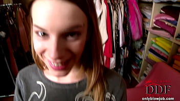 Blowjob in the boutique