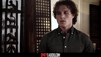 Horny stepmother has threeway with stepsiblings