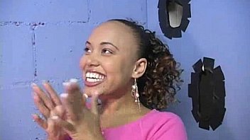 Gloryhole ebony girl booty shake and suck 18