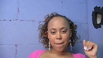 Gloryhole ebony girl booty shake and suck 18