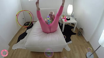 Getting wild with her rings eager samantha rone mounts her toy