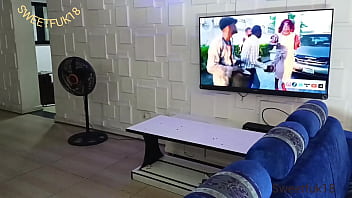 Sexy ebony latina came to charge her phone in my apartment but i can't resist her yummy shaved pussy