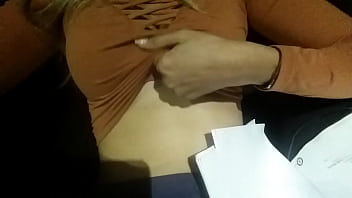 Wife teases my friend with a taste