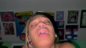 Creamy pink pussy gripping this bbc