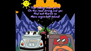 Meme called"hooray everyone drove a cherry"road head meme