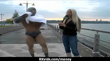 Desperate teen naked in public and fucks to pay rent 14