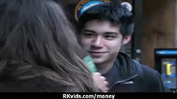 Desperate teen naked in public and fucks to pay rent 14