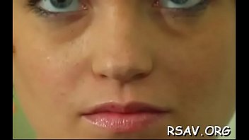 Fastened slut gets spanked hard