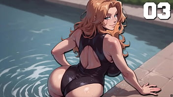 My new girlfriend #03 red head step sis shows her new swimsuit you can see her big ass and big tits taboo hentai game